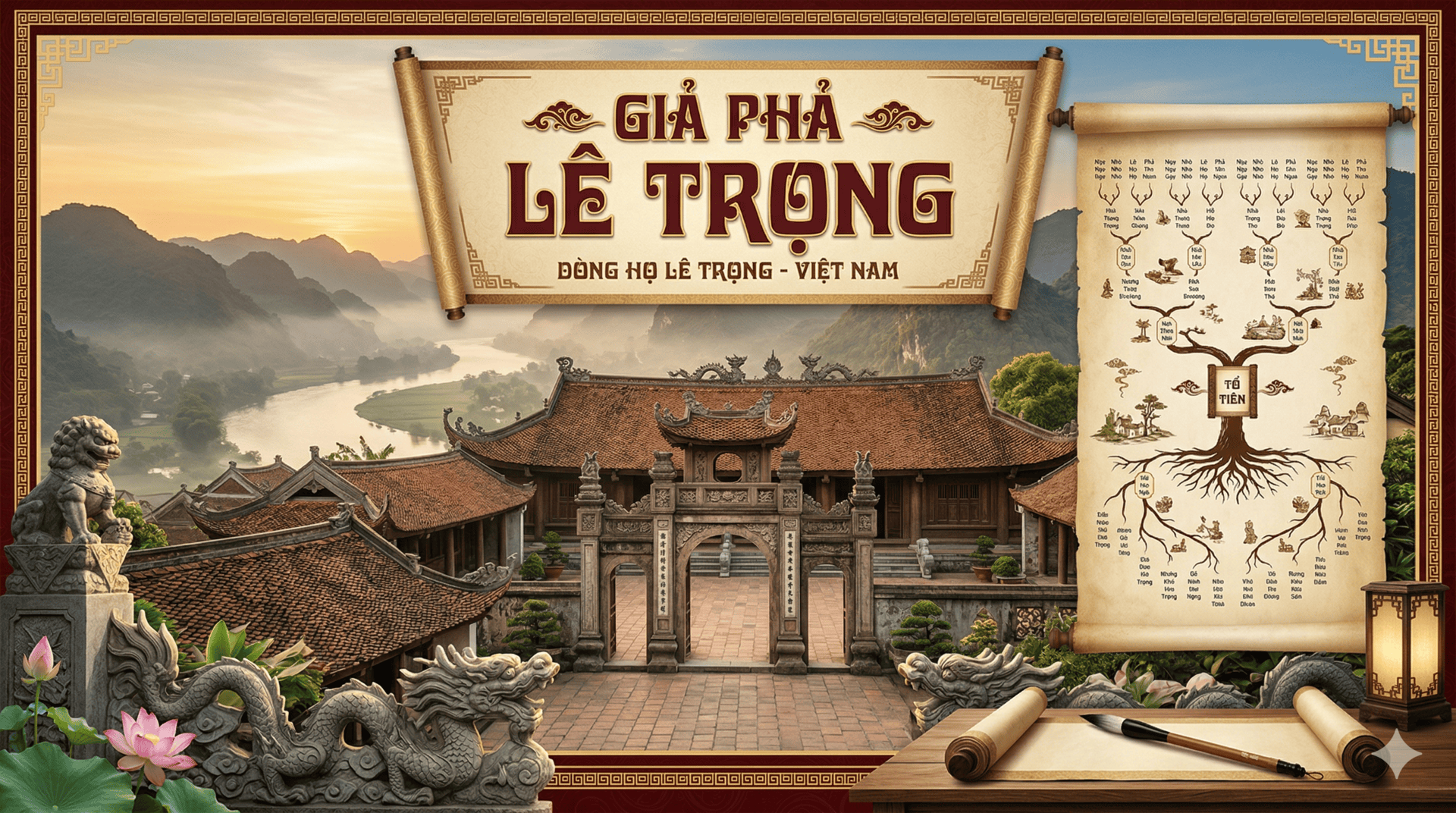 Gia Phả L&ecirc; Trọng